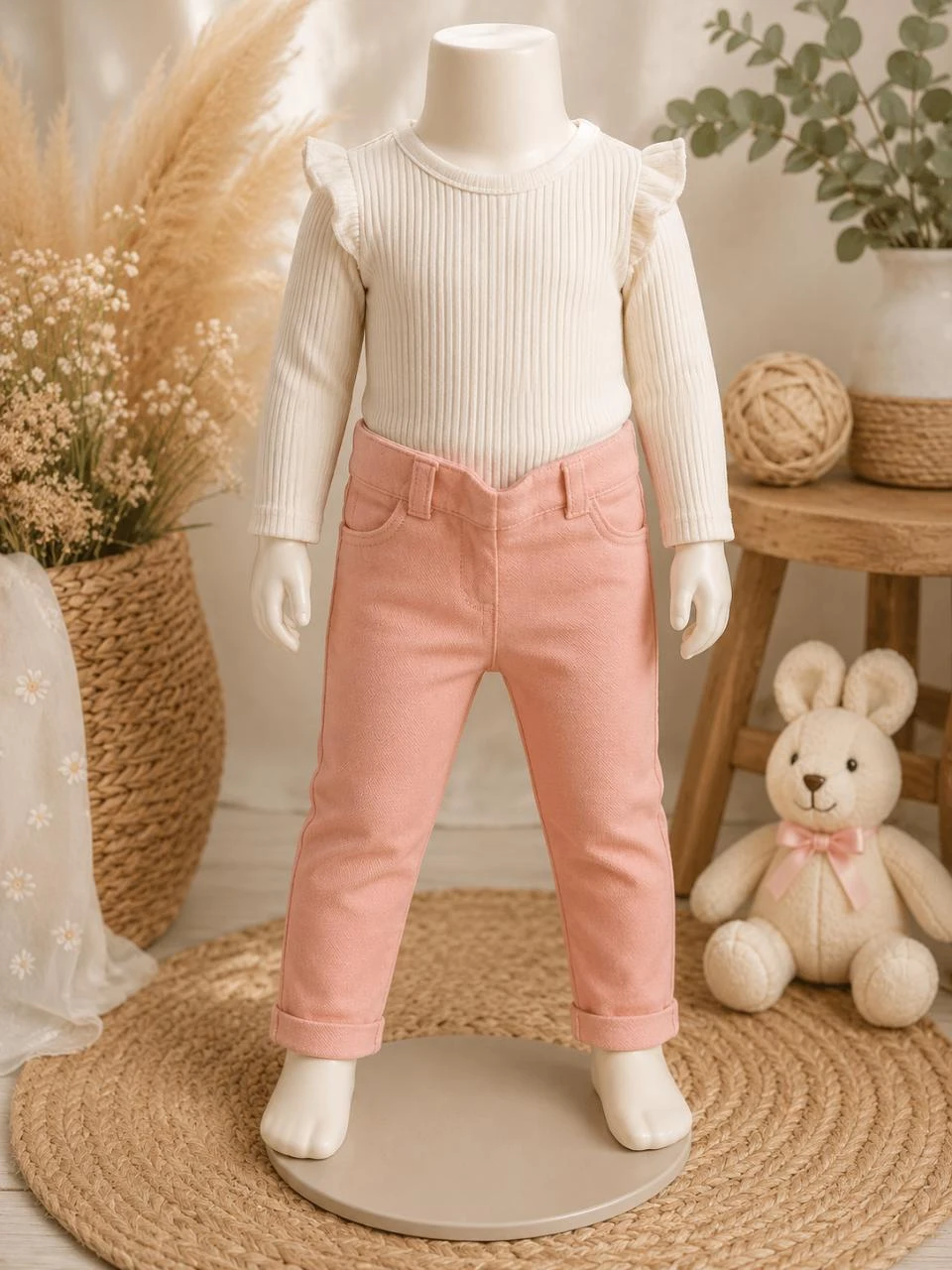 Pantalon couleur rose âge 3 mois Kiabi neuf